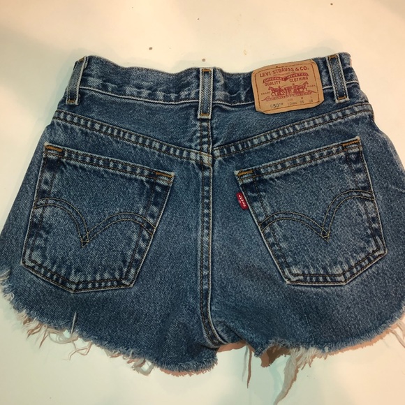 Levi’s Distressed Cutoffs - Picture 2 of 4